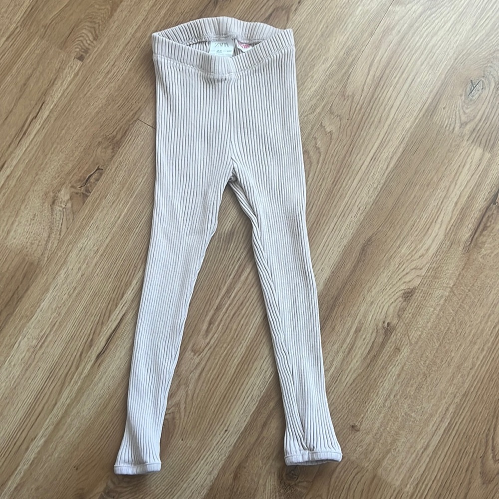 Skinny ribbed leggings